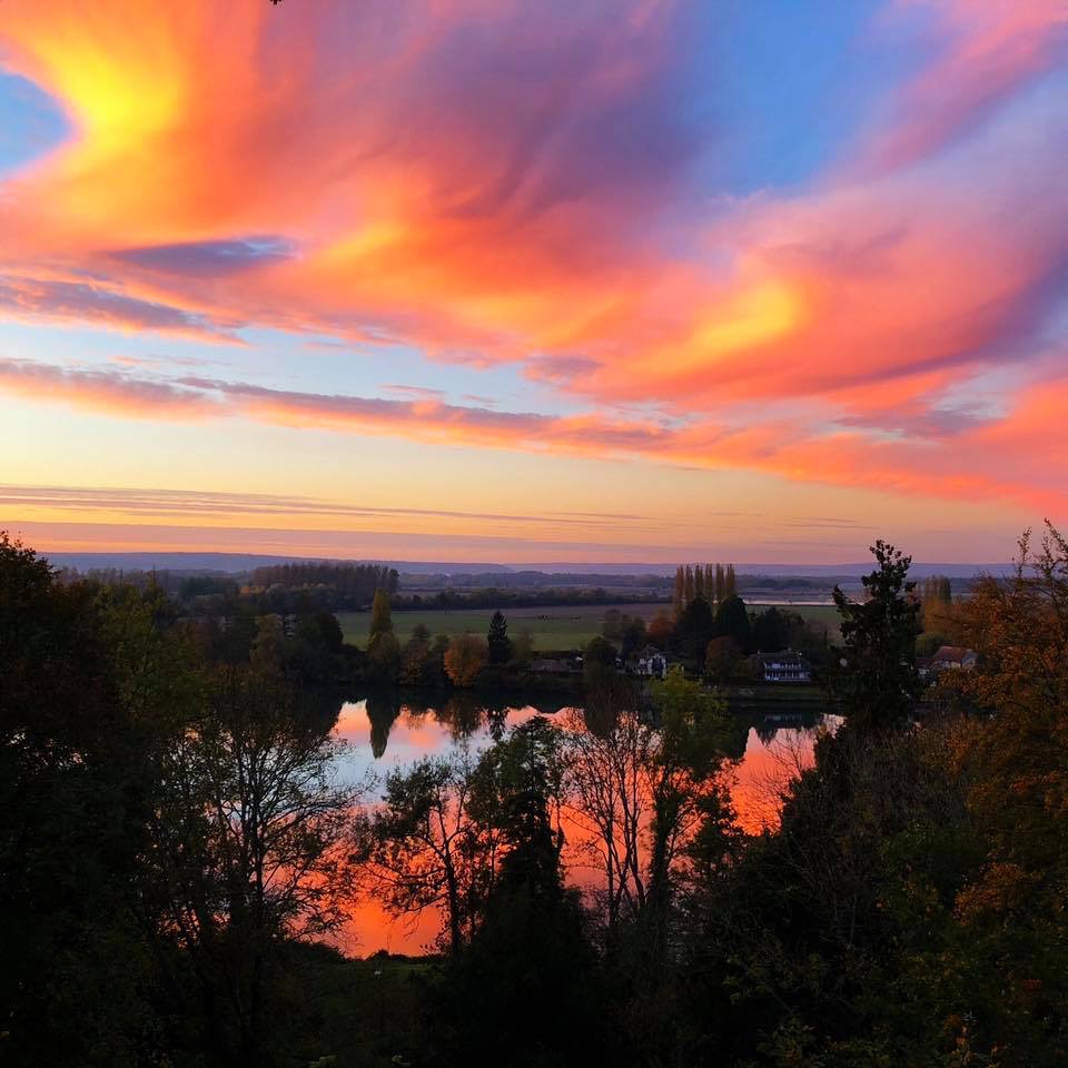 Vue sur la vallée de la seine